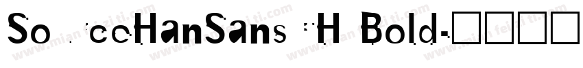 SourceHanSansCH Bold字体转换